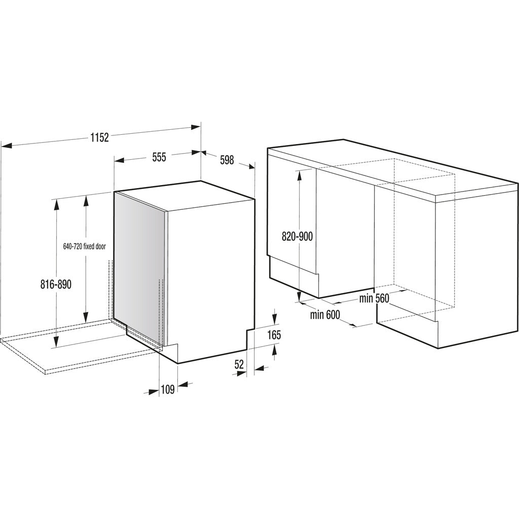 Vollintegriert Geschirrspüler G400 GV642C60