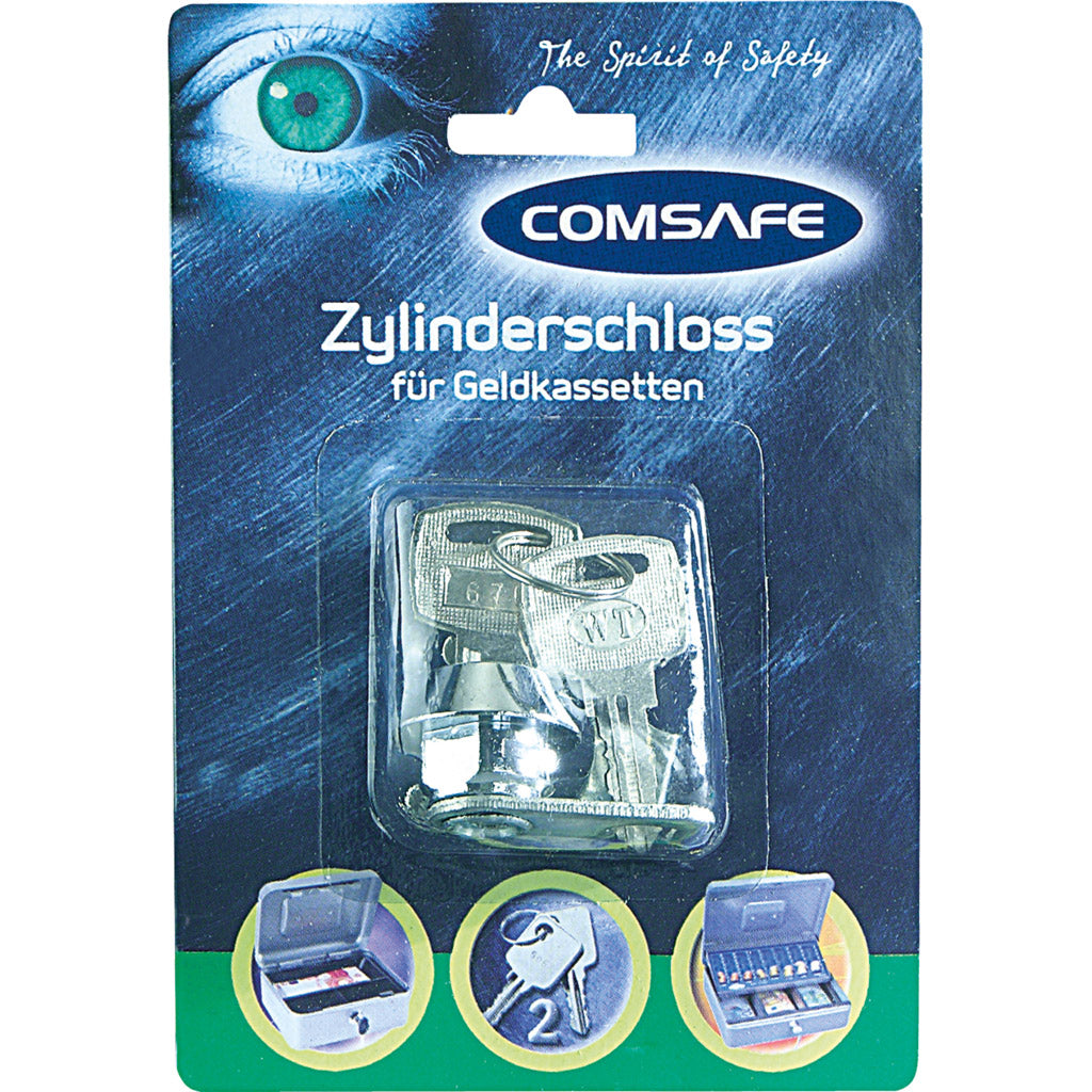 Cylinder lock including 2 keys