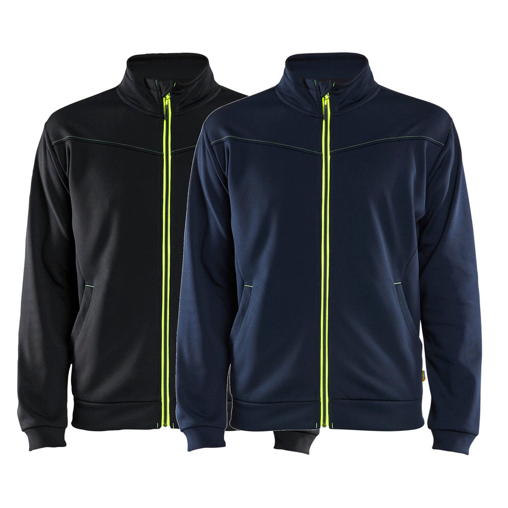 Sweatjacke High Vis mit Zip