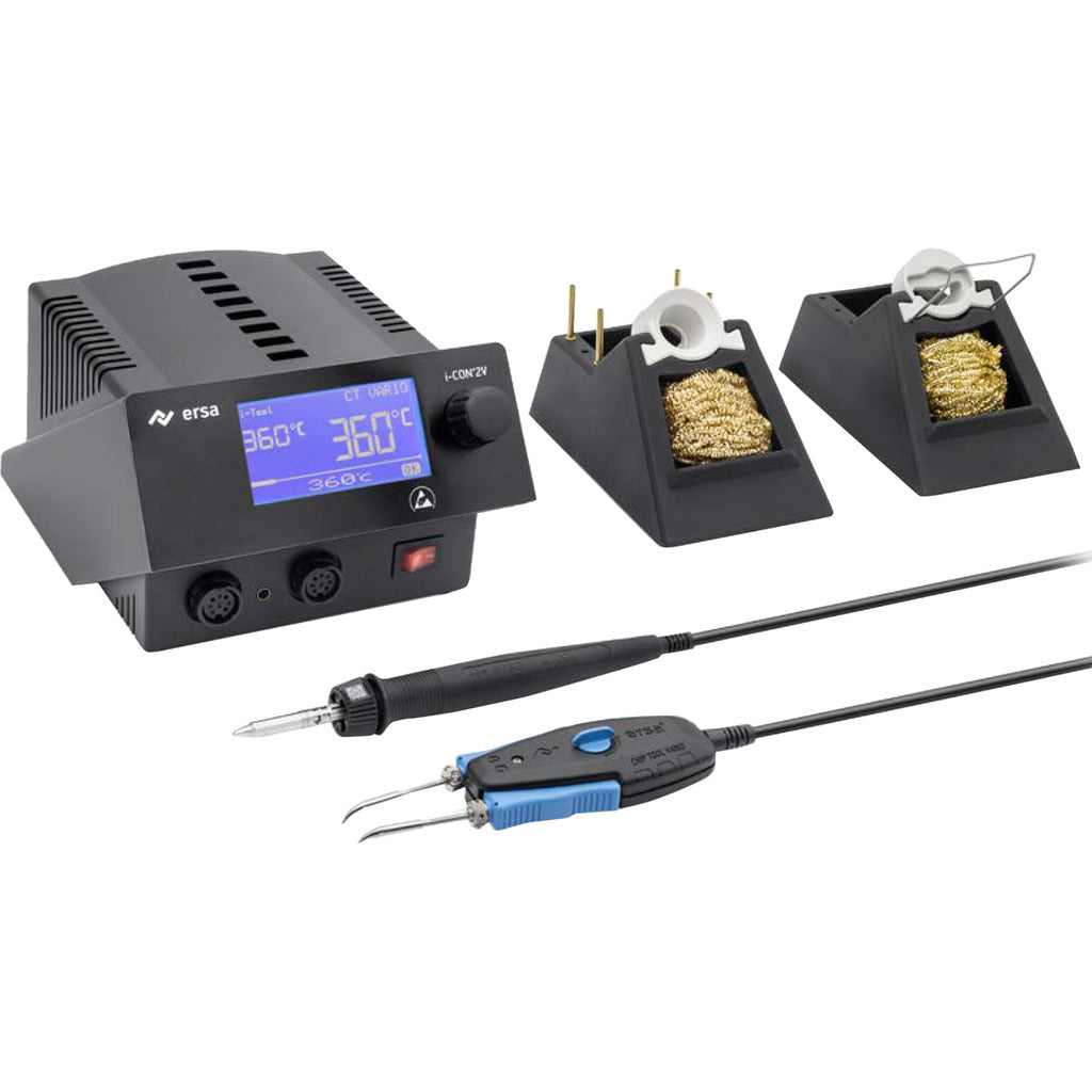 Soldering and desoldering station i-CON 2V MK2 with 2 soldering irons