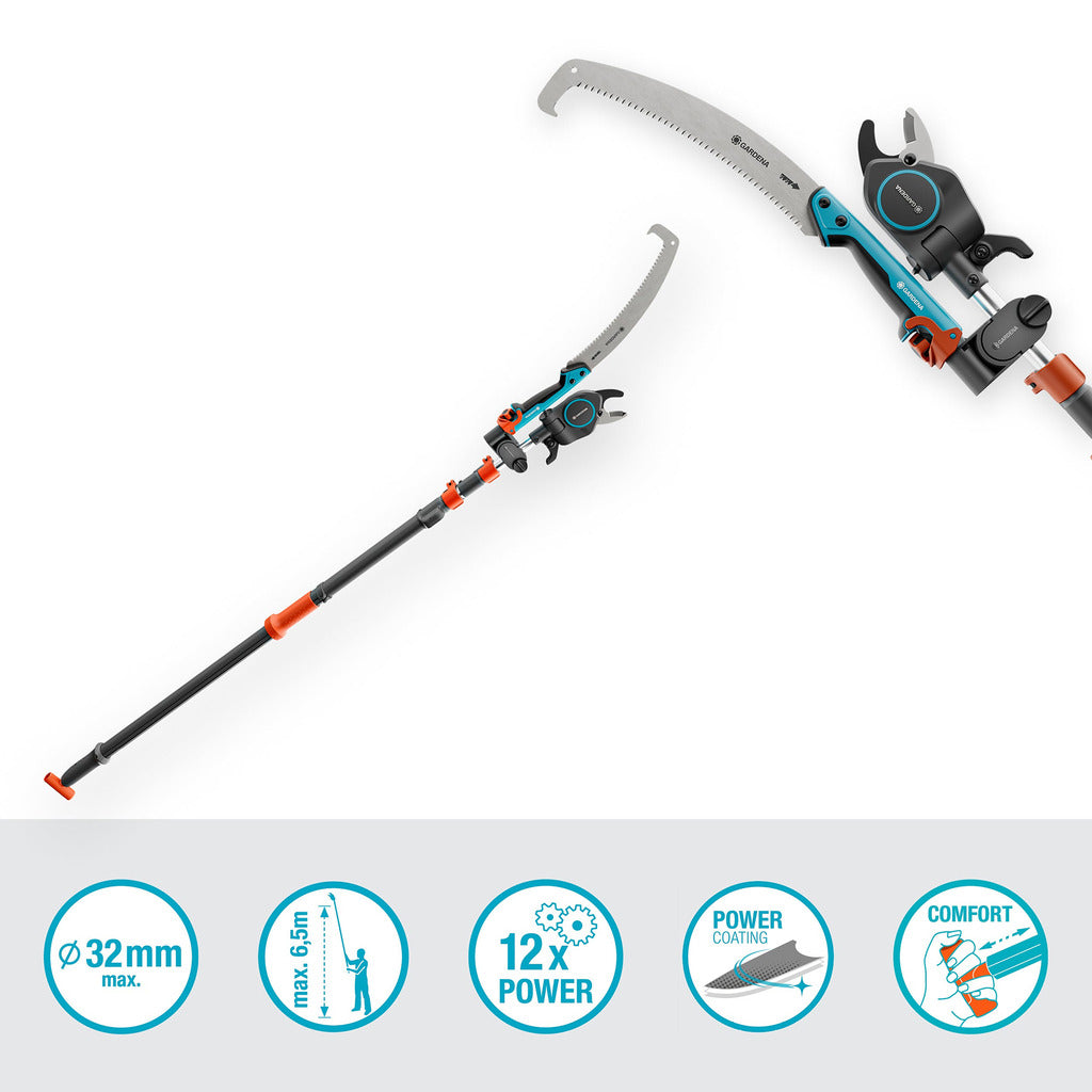Tagliasiepi telescopico per alberi e arbusti Gardena StarCut Pro L Set