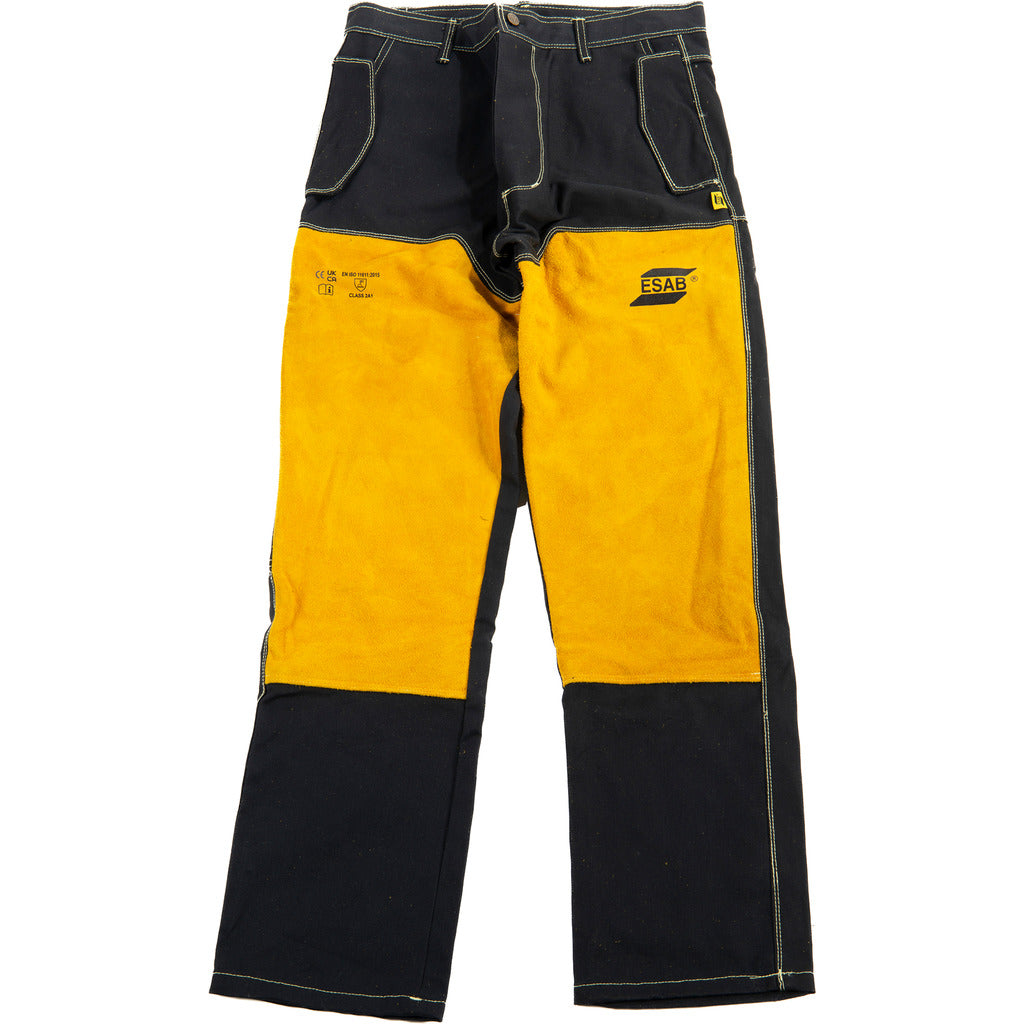 Pantaloni da saldatura in pelle FR