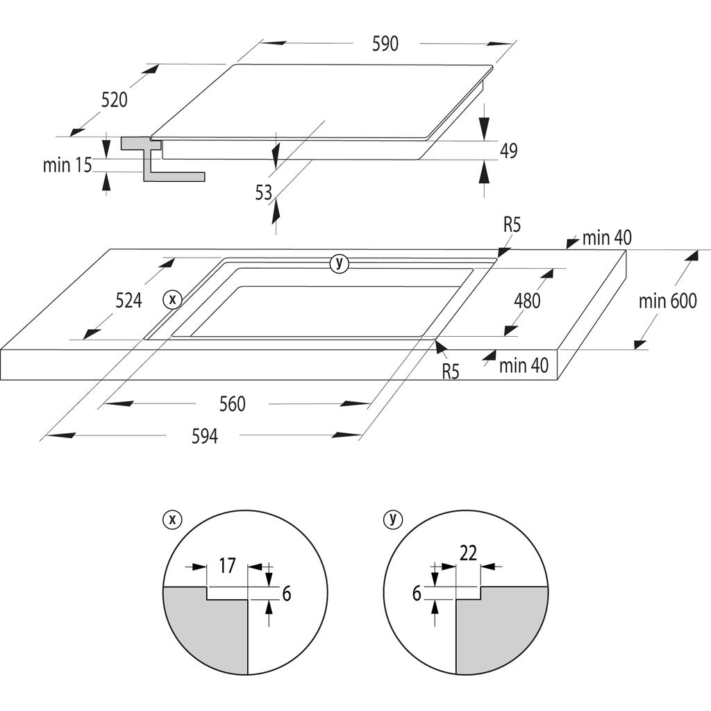 Induction hob G600 GI6442BSCE