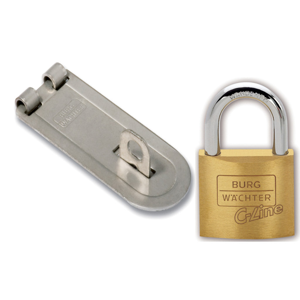 Cylinder padlock 222 with armored hasp PCC