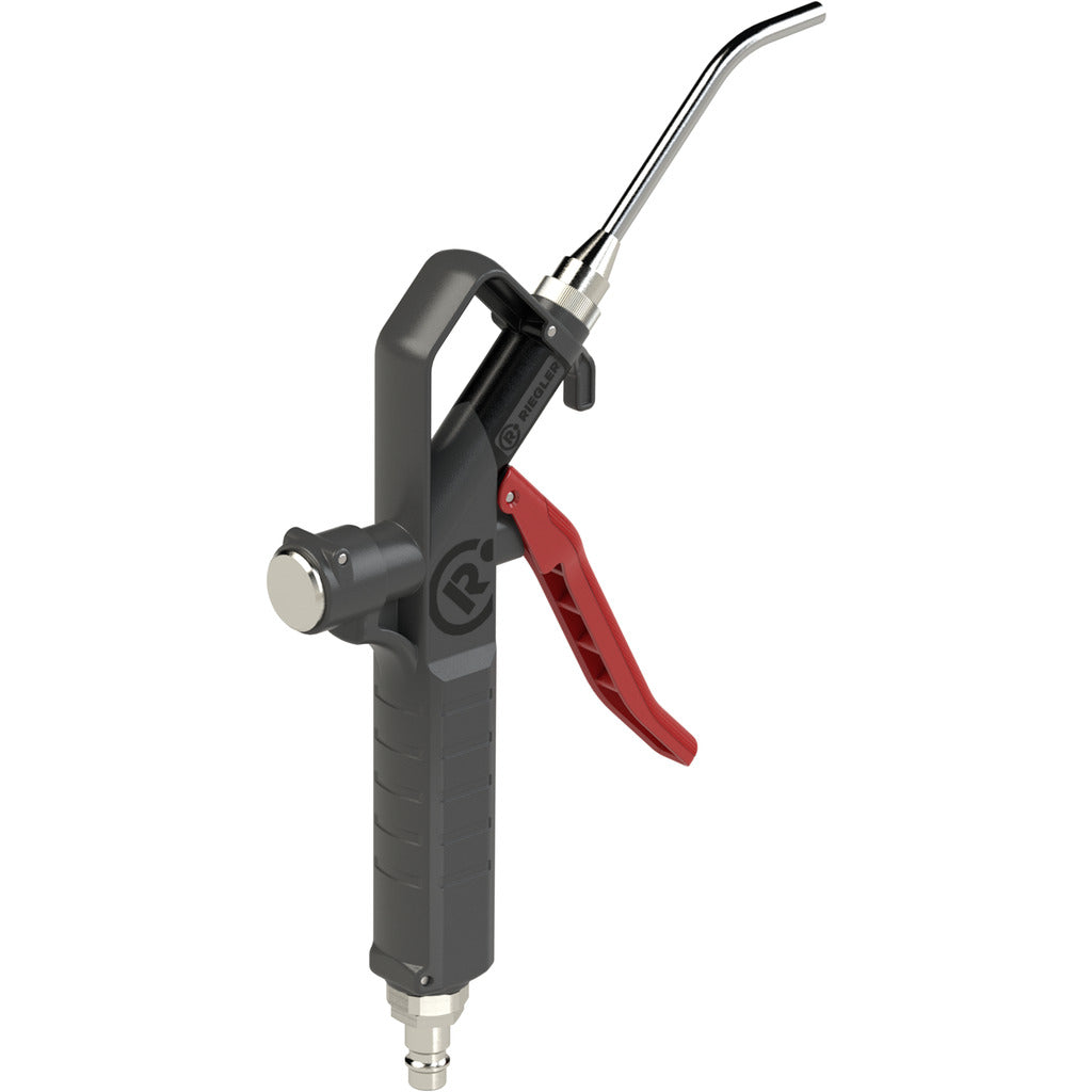 Pistola di soffiaggio con ugello a stelo, collegabile dal basso