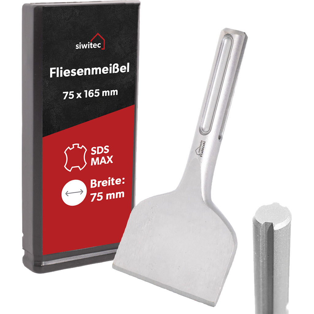 Siwitec SDS Max Fliesenmeißel 75 x 165 mm