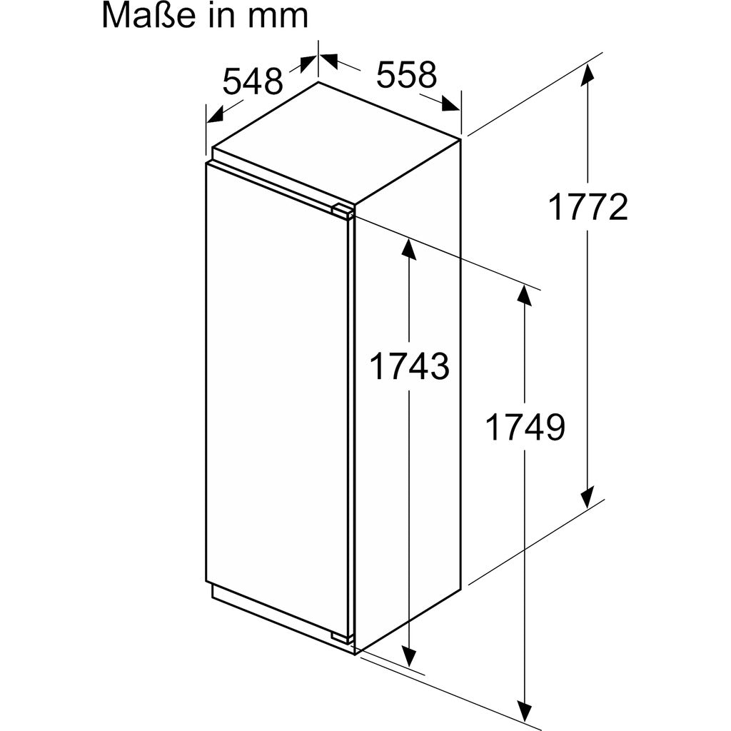 Built-in refrigerator without freezer compartment iQ500 KI81RADD0