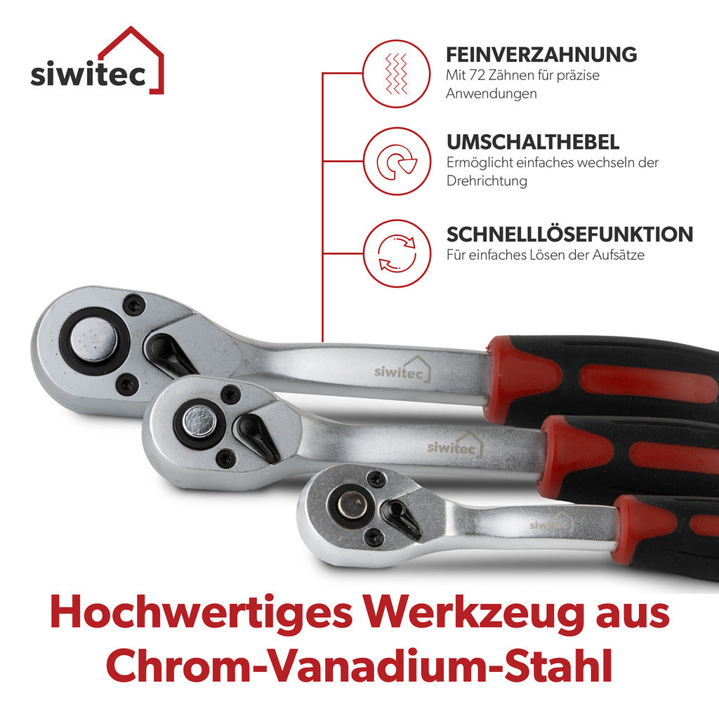 Siwitec socket wrench set / 171 pieces