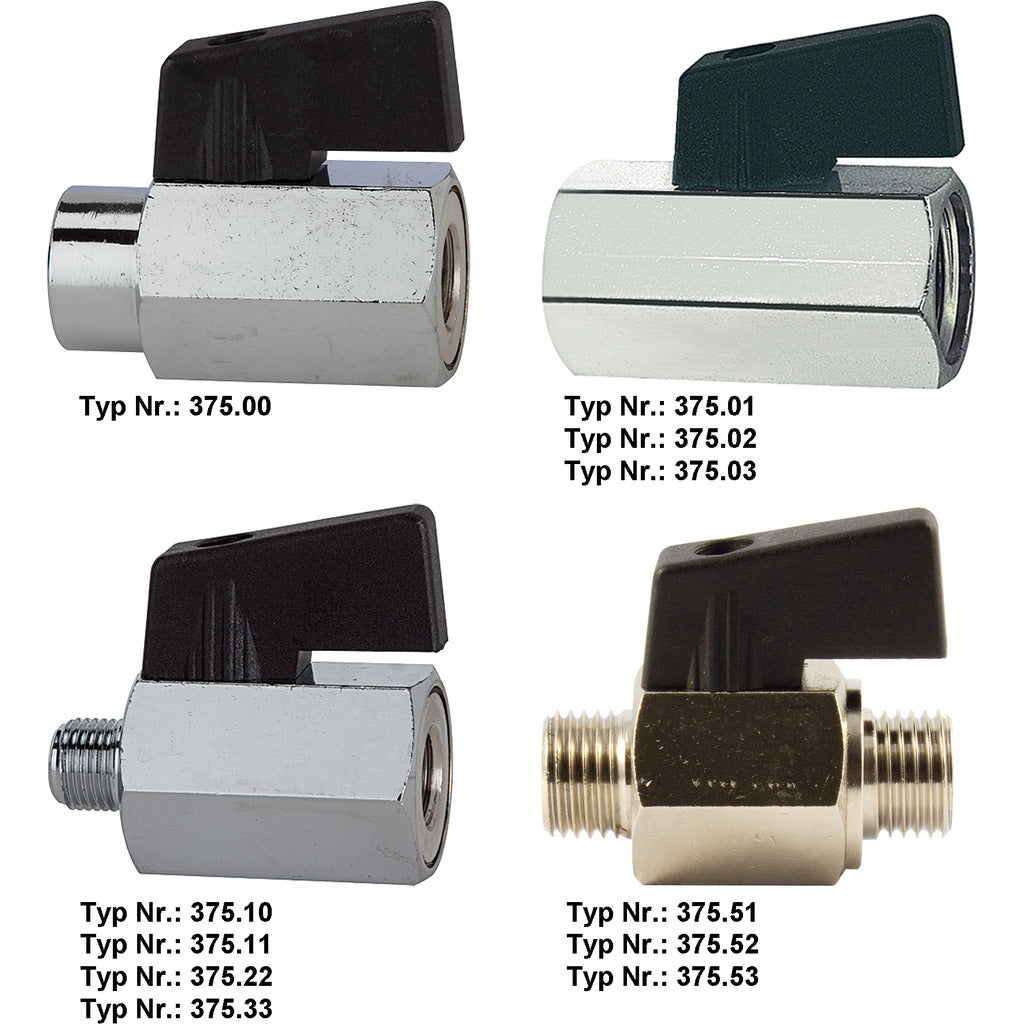 Mini-Kugelhahn mit Drehgriff