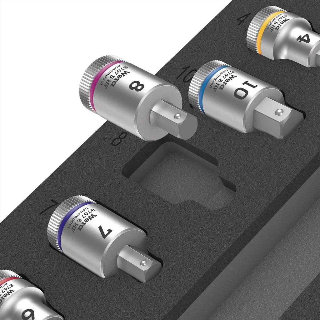 Set di bussole Zyklop B da 3/8" 1 9723 / 22 pezzi / con inserto in schiuma