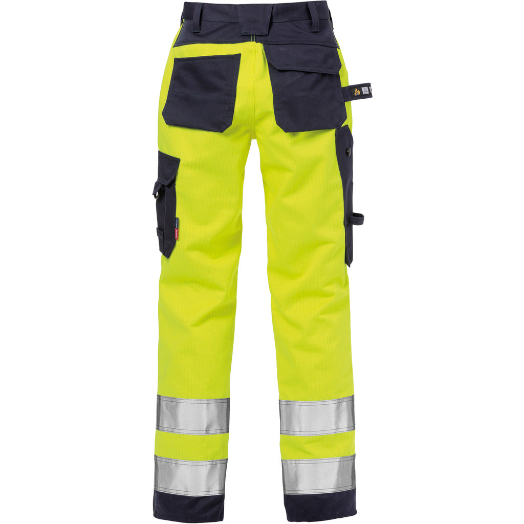 Pantaloni da lavoro ad alta visibilità Flame da donna classe 2 2589 FLAM
