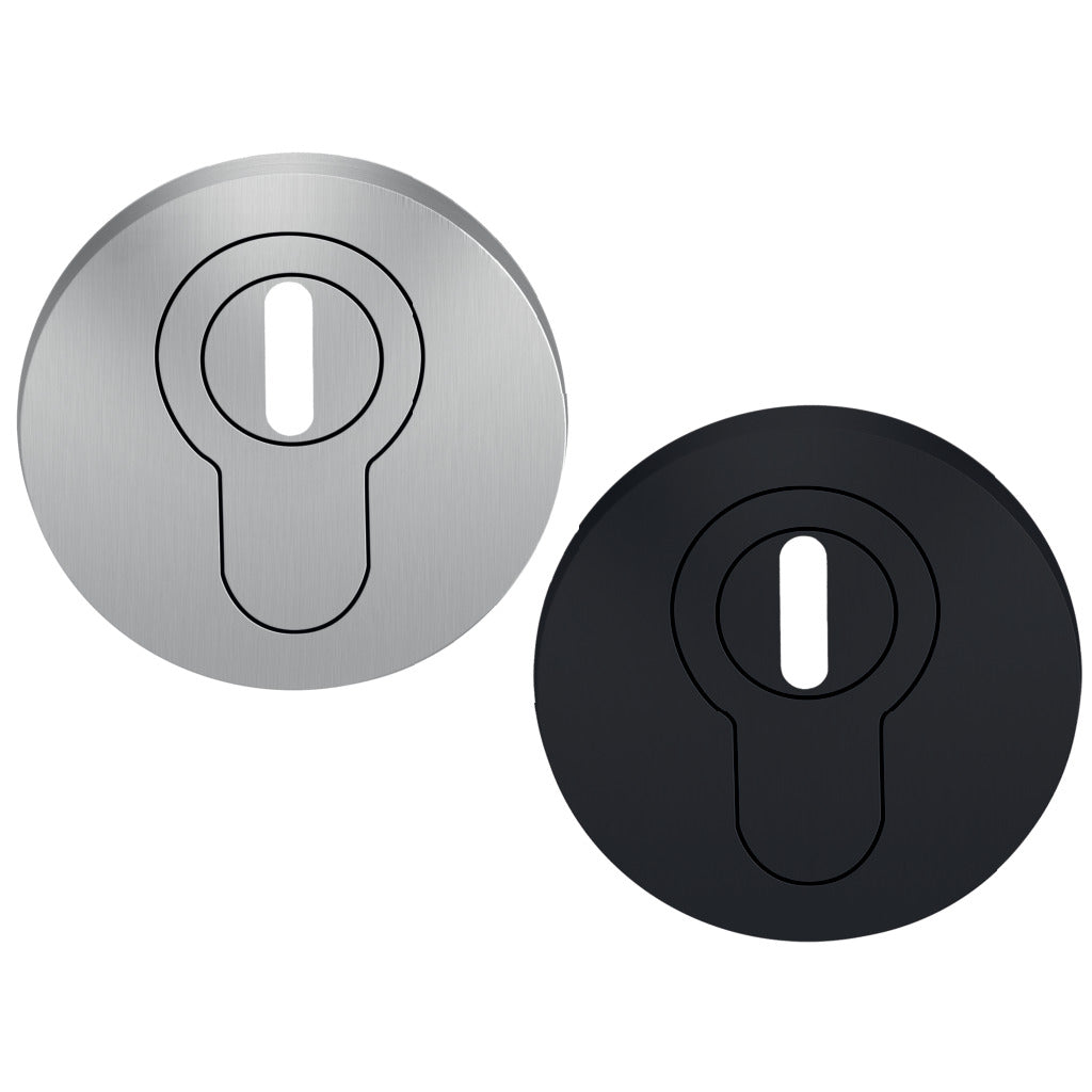 Protective rosette with cylinder protection