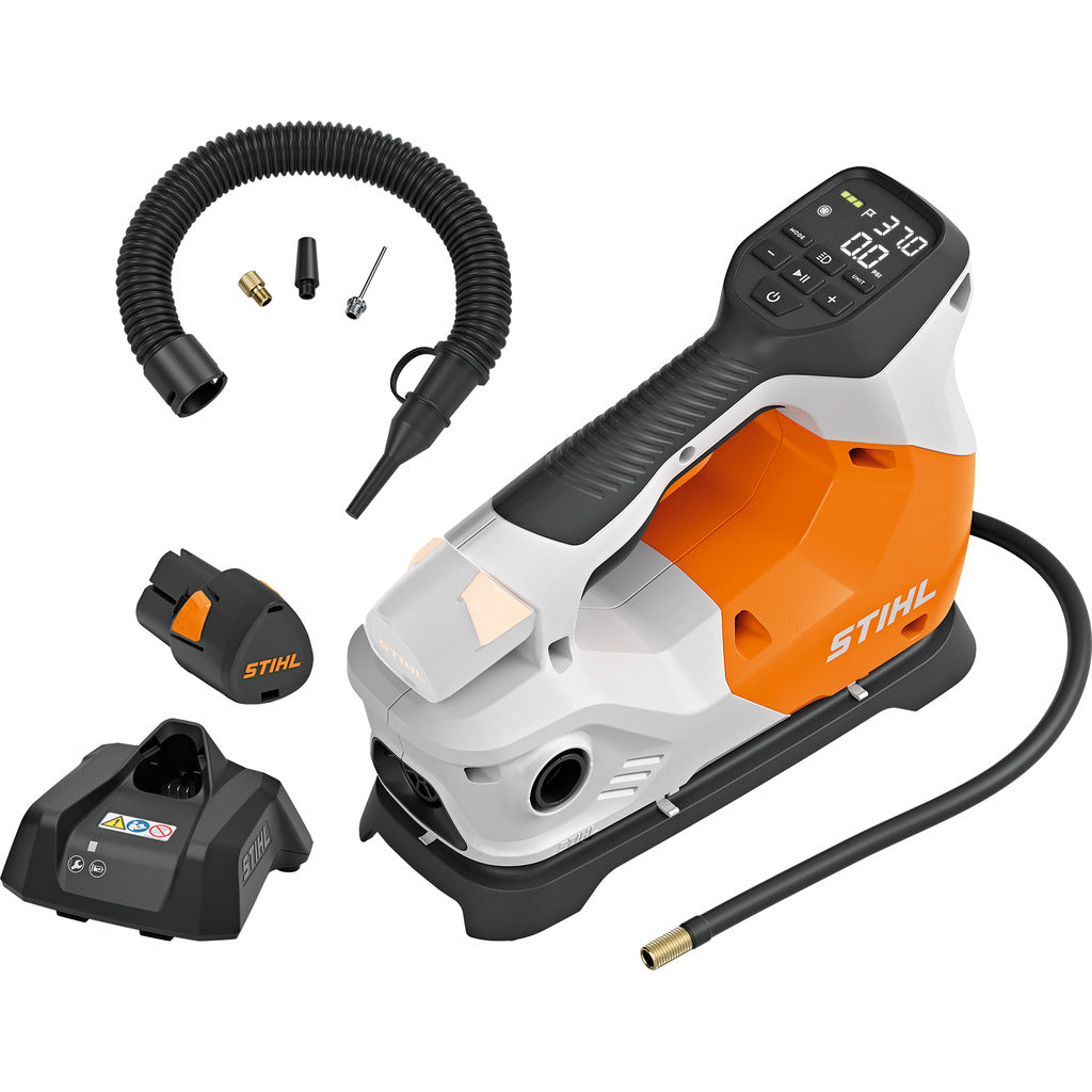 Stihl KOA 20 cordless compressor with AS 2 battery and charger