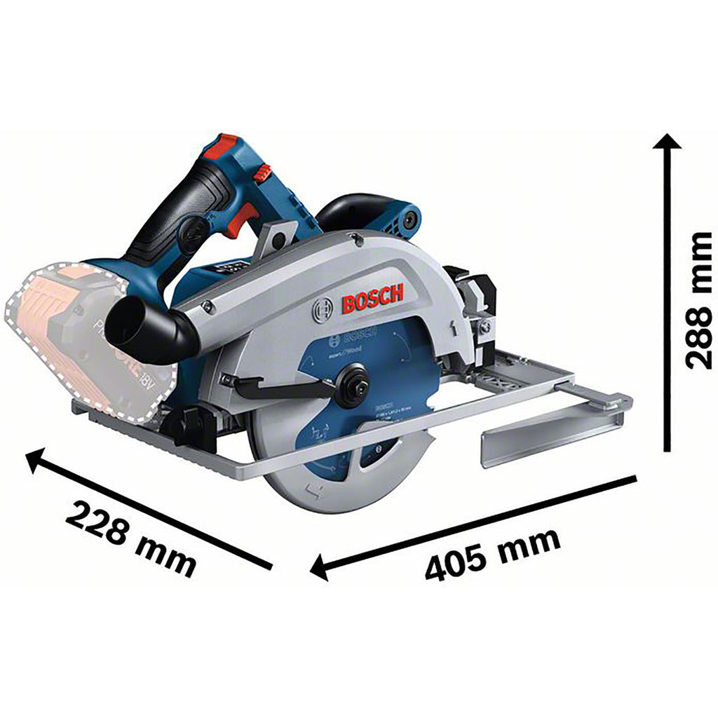 BiTurbo battery-operated circular saw GKS 18V-68GC