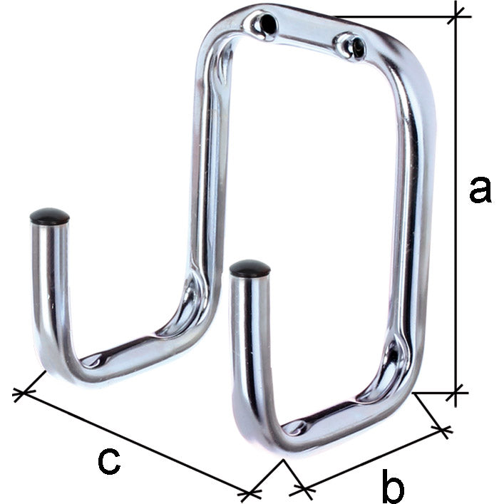 Wall hook double angled