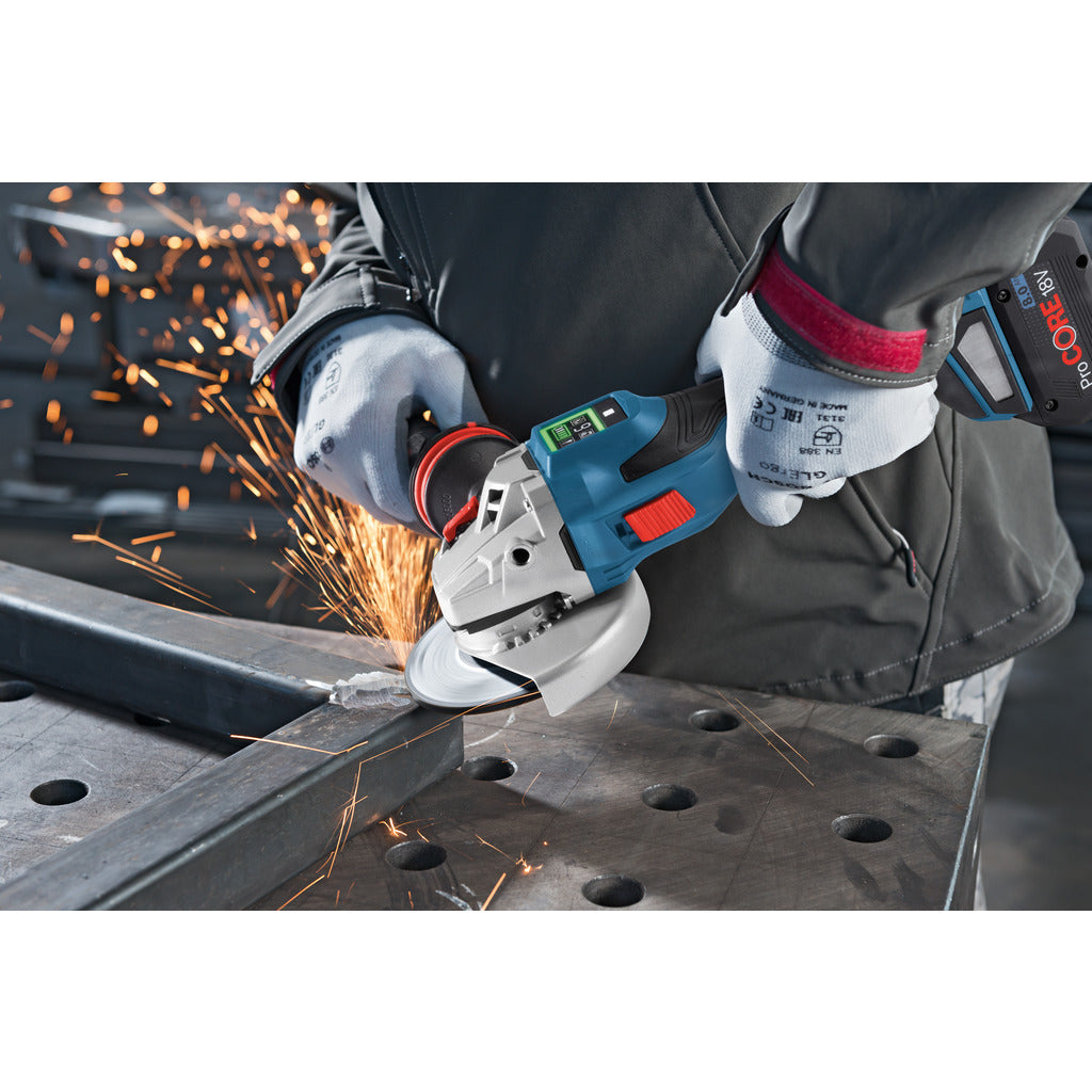 BiTurbo cordless angle grinder GWS 18V-15SC