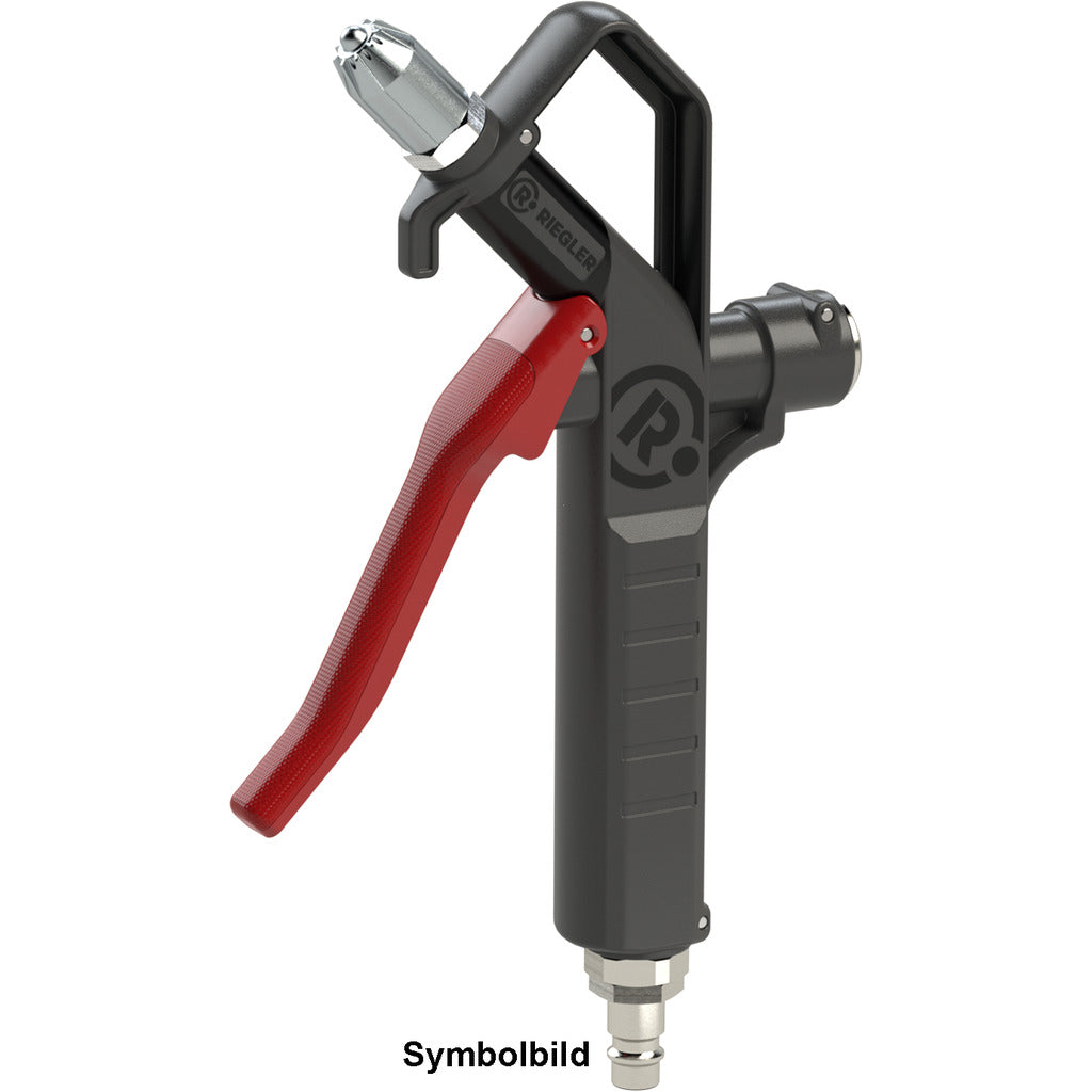 Blow gun with safety nozzle