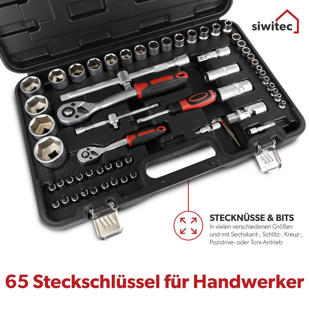 Siwitec socket wrench set / 65 pieces