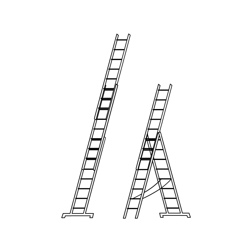 Multi-purpose ladder 3-part 4047