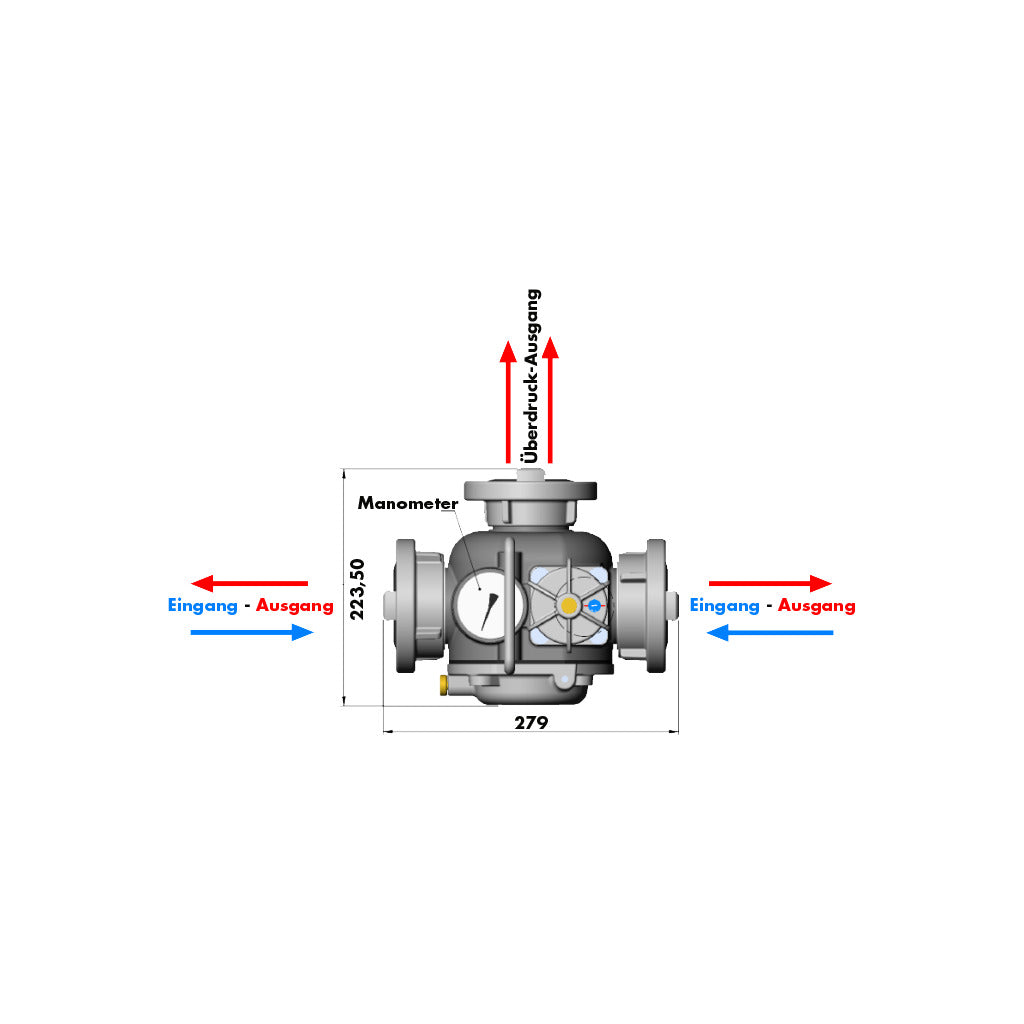 Pressure relief valve DIN 14380