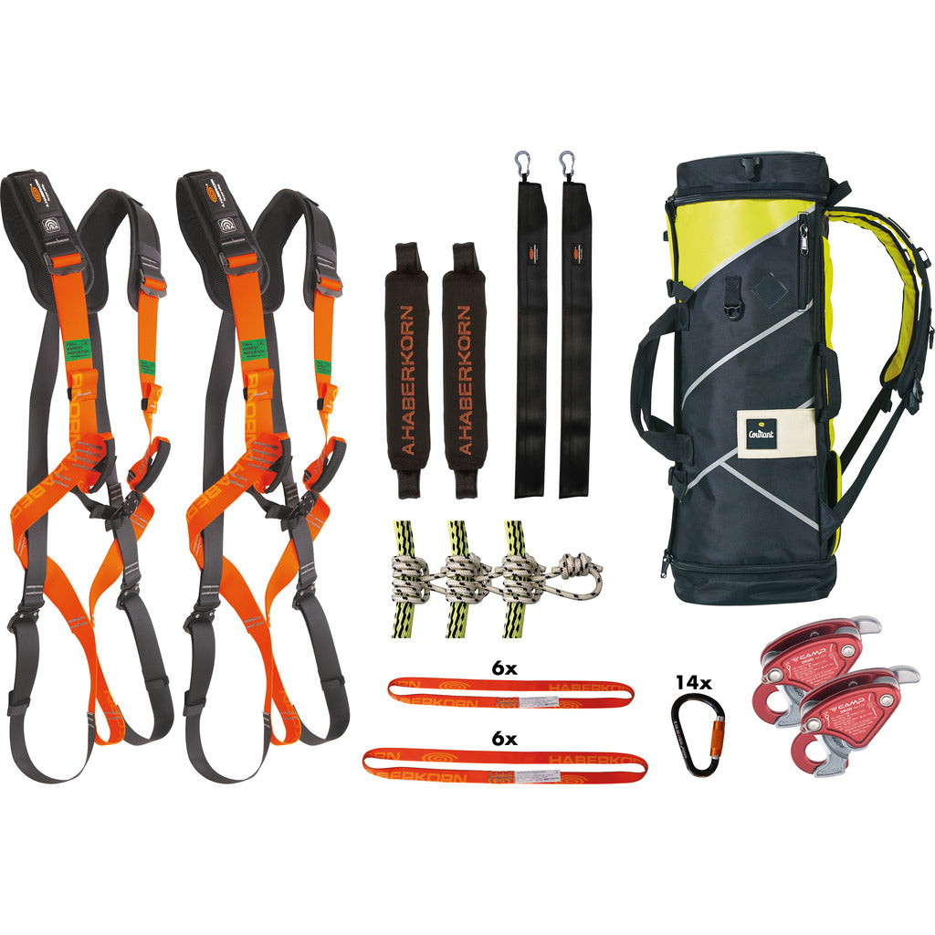 Fall protection set 22 without lifelines