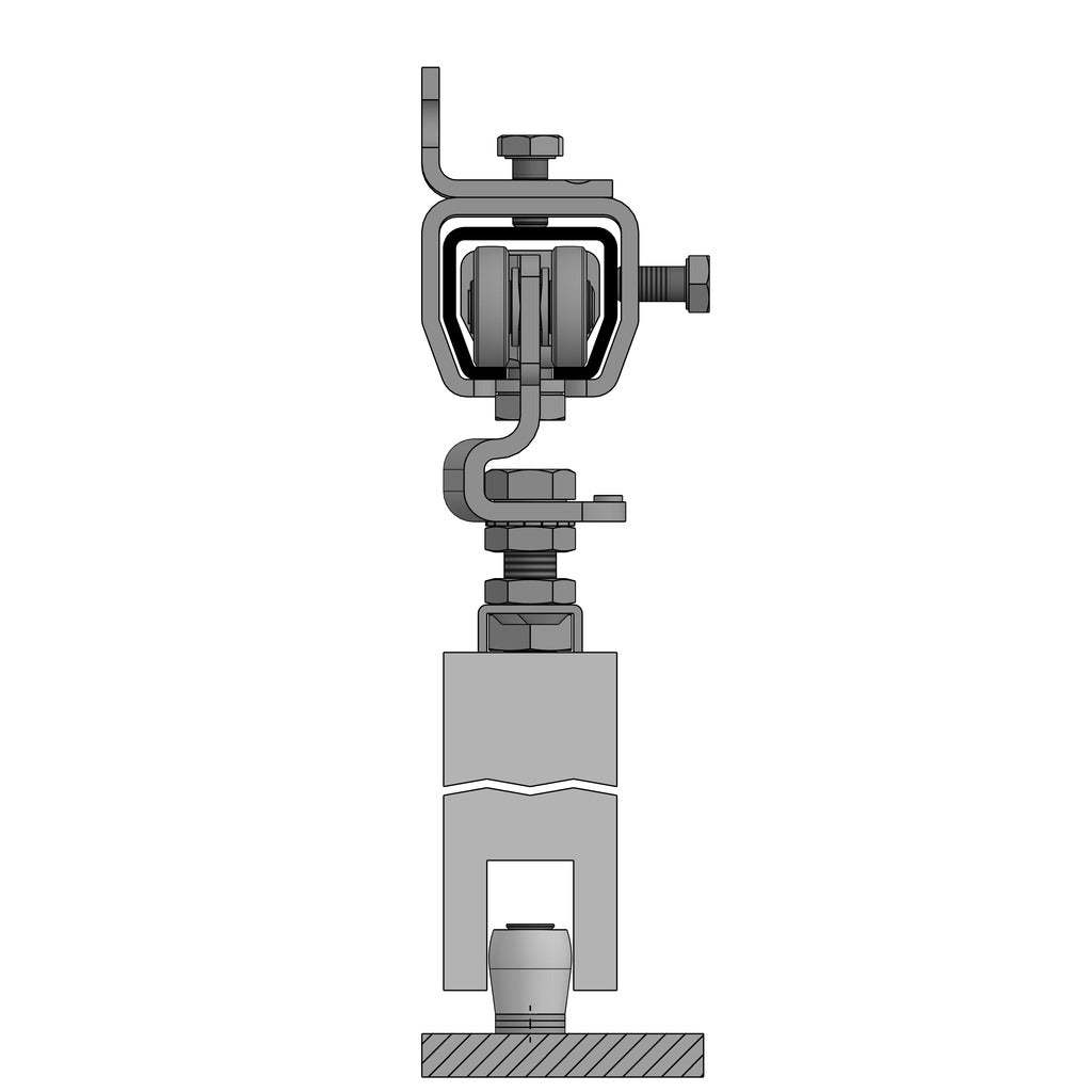 Sliding gate fitting wall