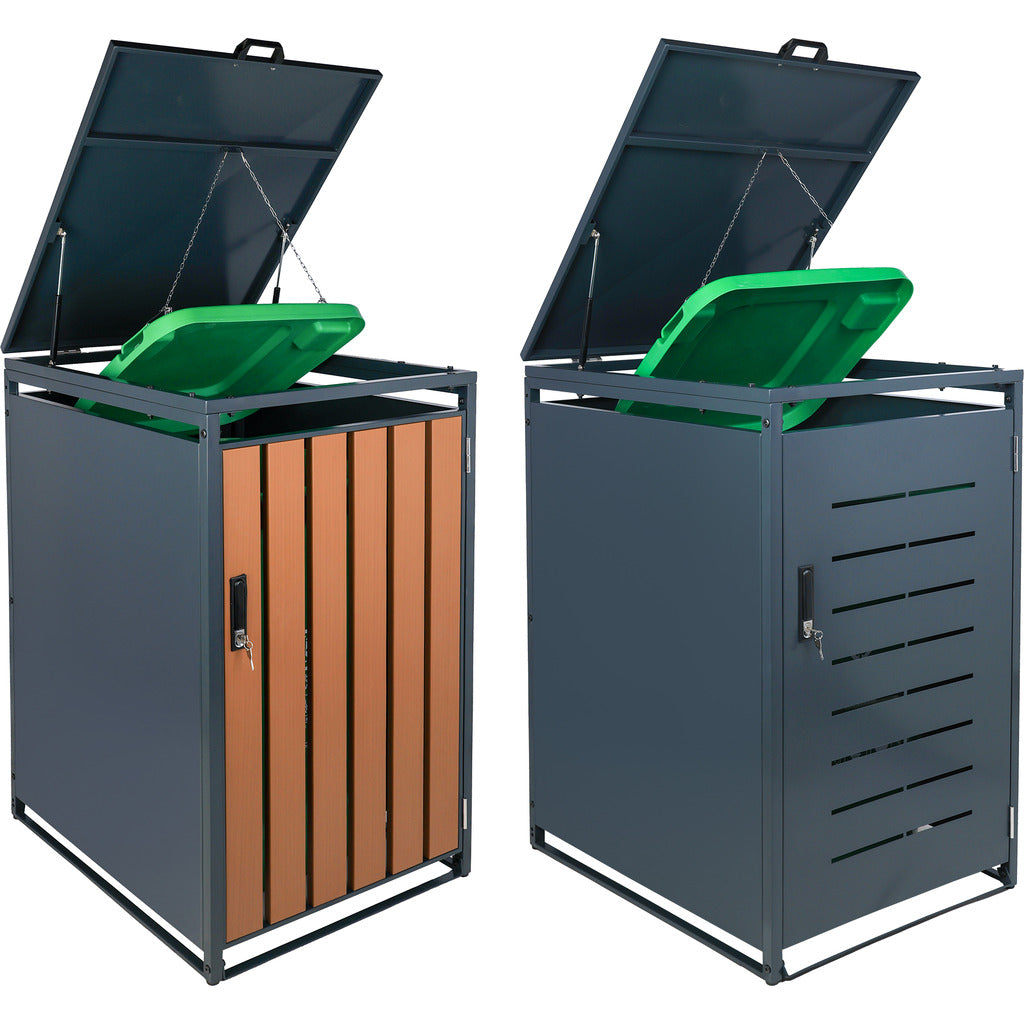 recinto per bidoni della spazzatura