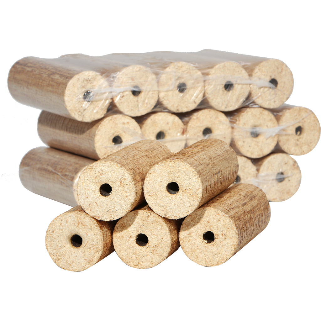 Wood briquettes with hole / wood briquettes