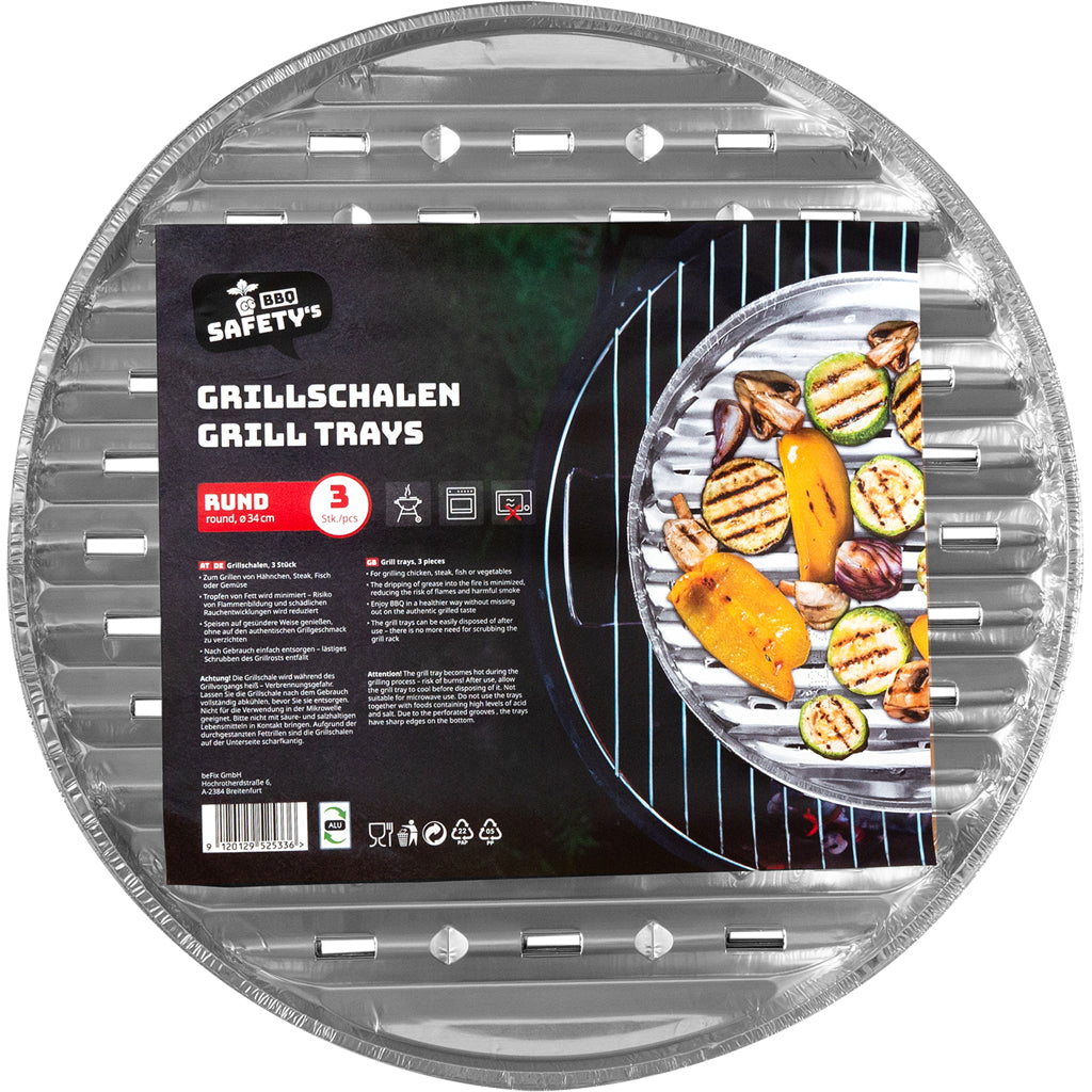 BBQ Safety's Grillschale rund