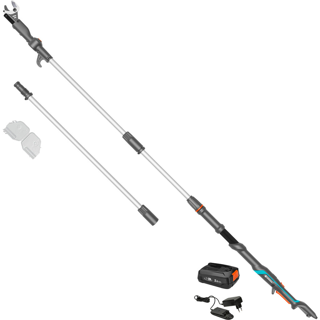 Forbici telescopiche a batteria Gardena HighCut 360/18V P4A / Pronte all'uso / Set