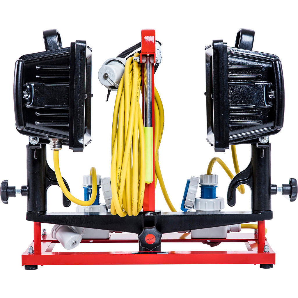 DUO-LIGHT 450 S support module with 2 LED high-performance spotlights 180 AC