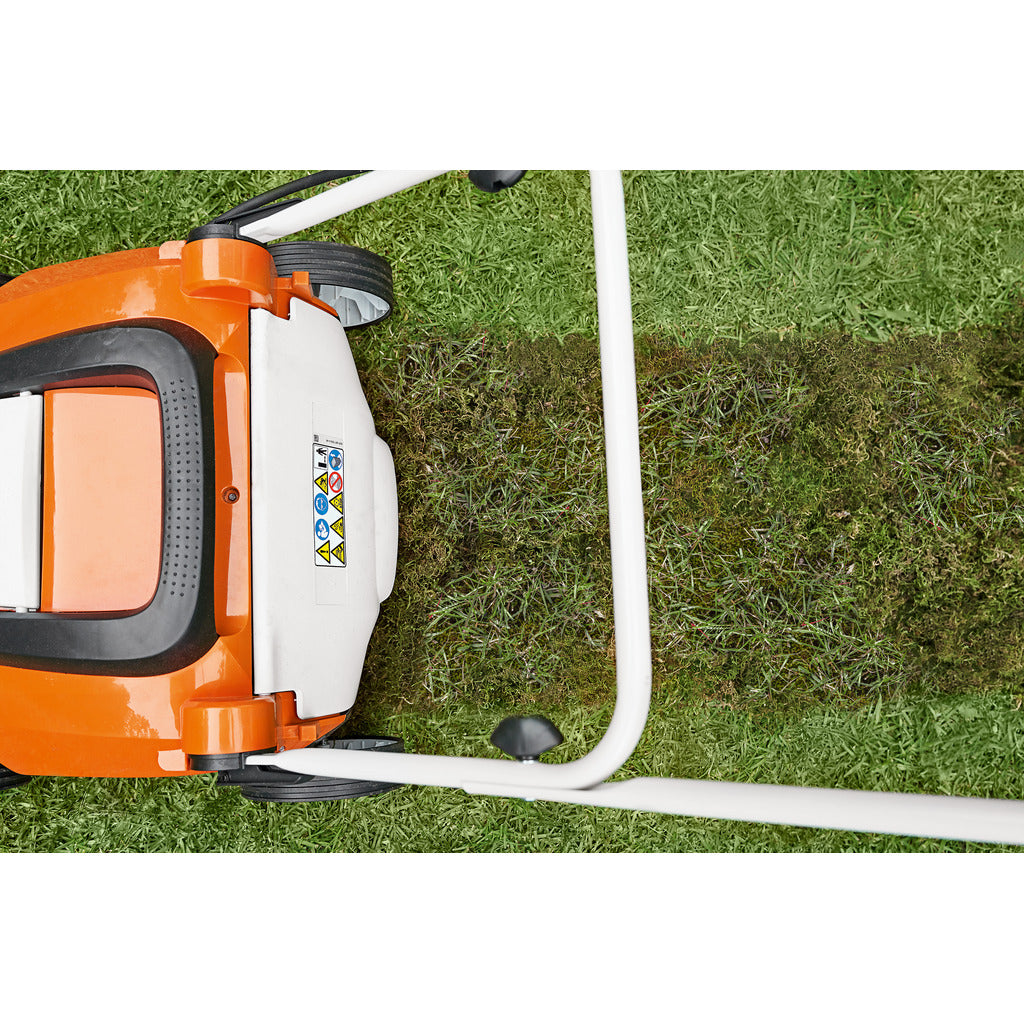 Stihl cordless scarifier RLA 240 (lawn aerator) with harrow roller