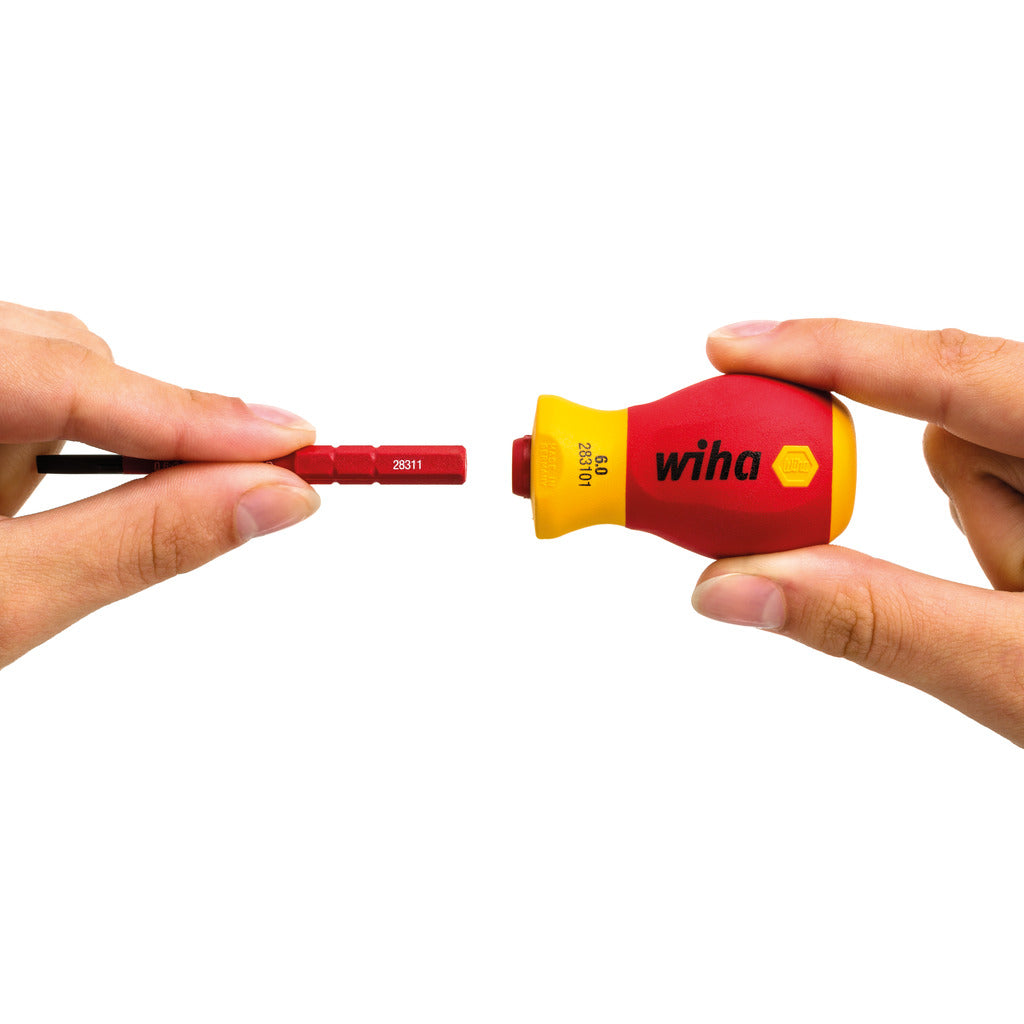 Screwdriver with bit holder set electric slimVario 4-piece with slimBits