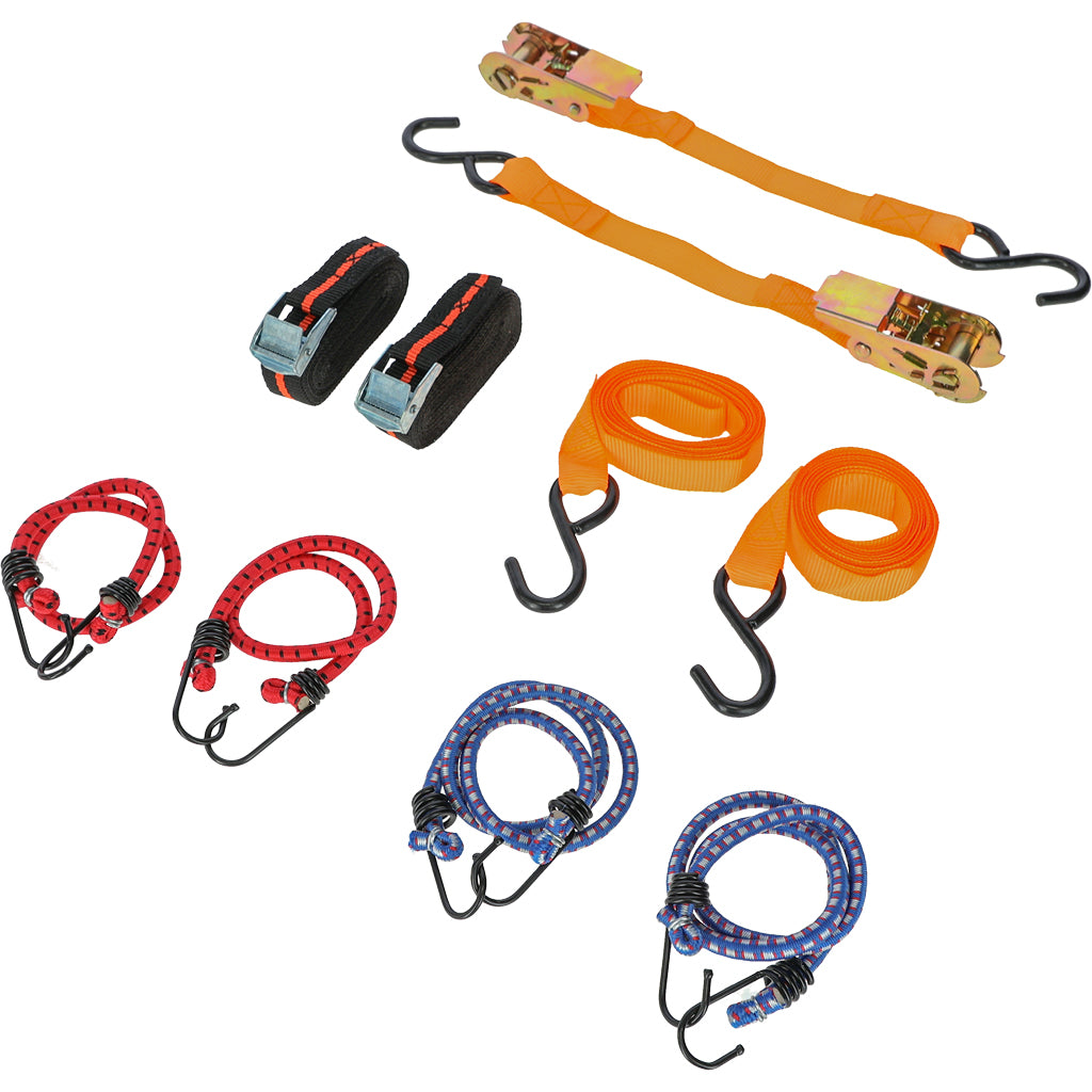 Expander and lashing strap set 8-piece