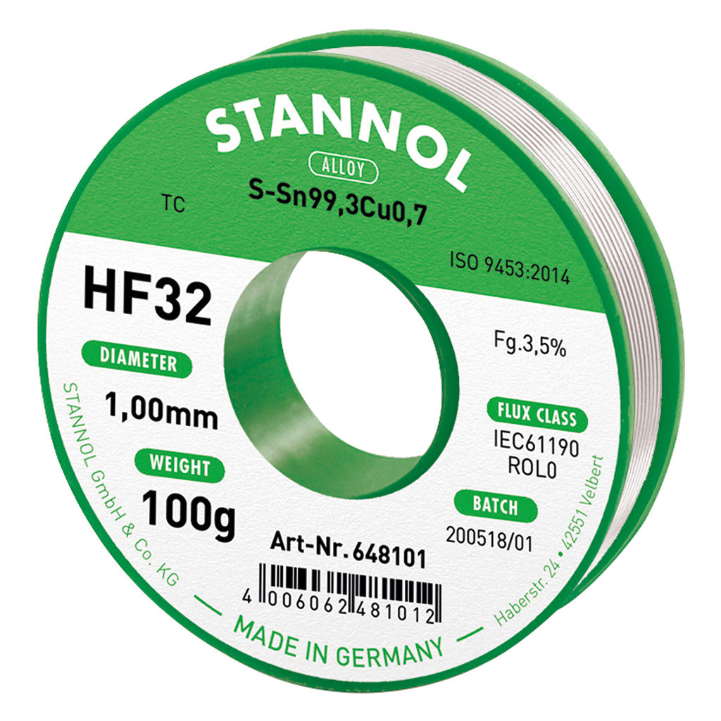 Filo per saldatura HF32 / senza piombo