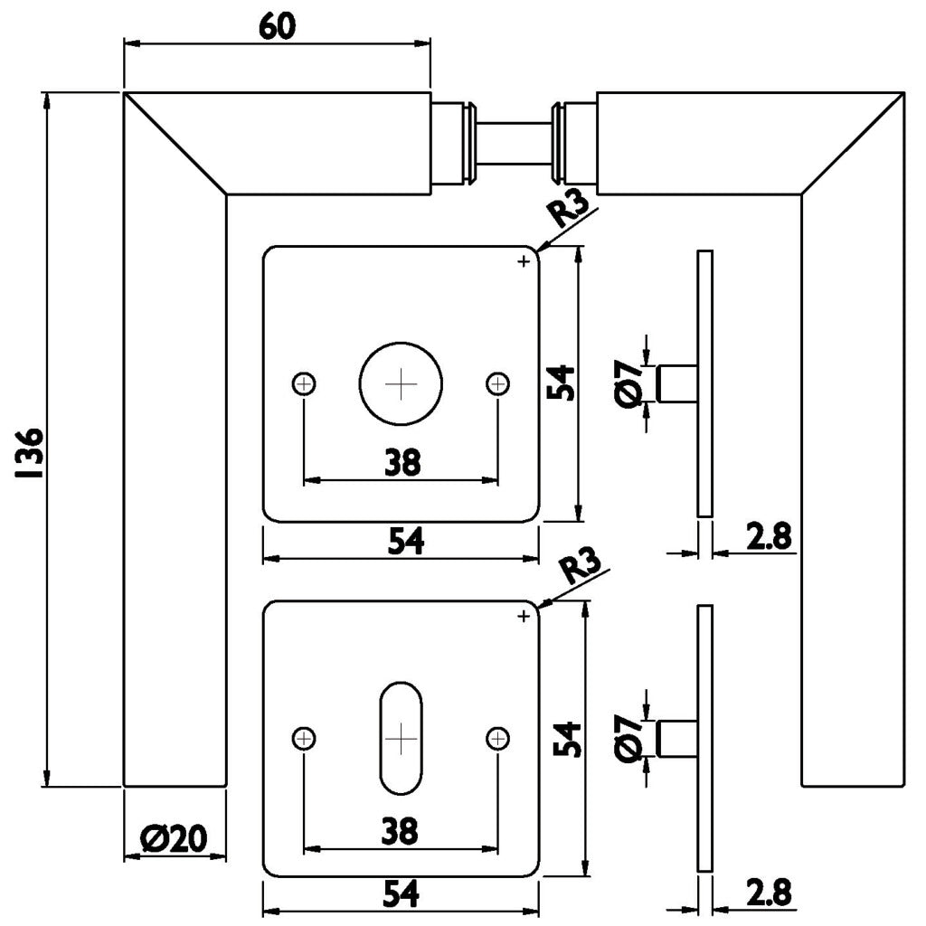 Handle set model Basic 02