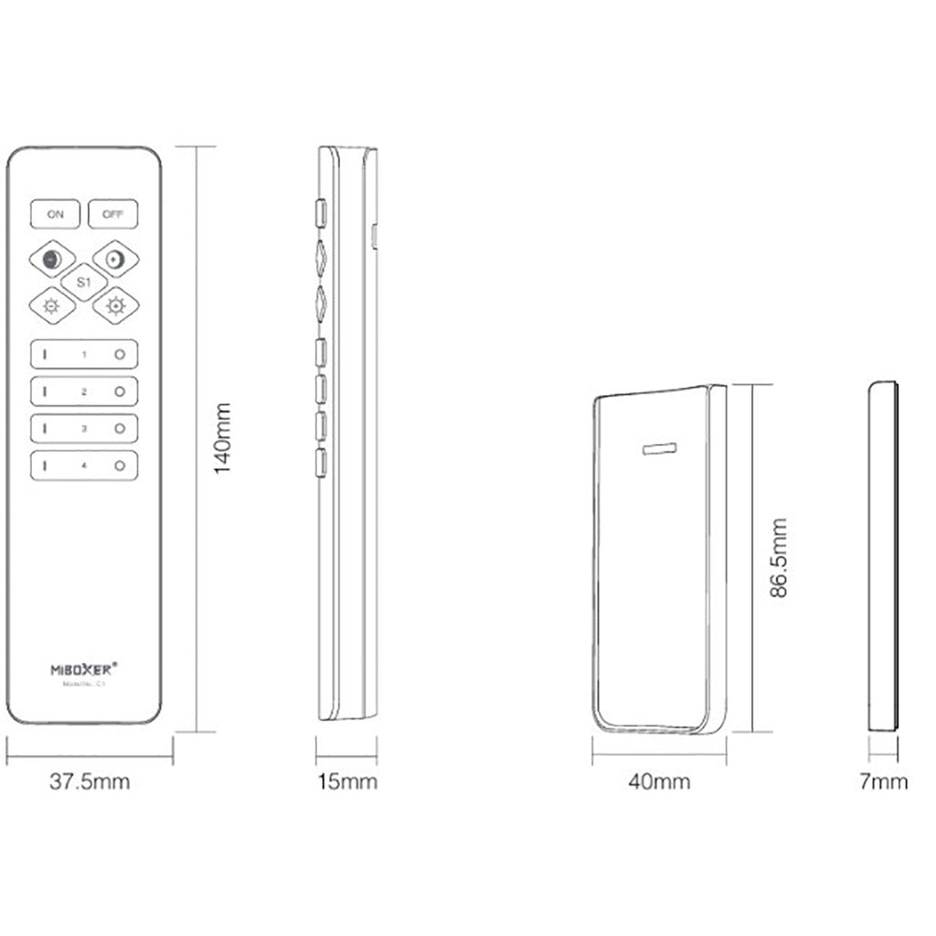 Controller Fernbedienung 4 Zonen