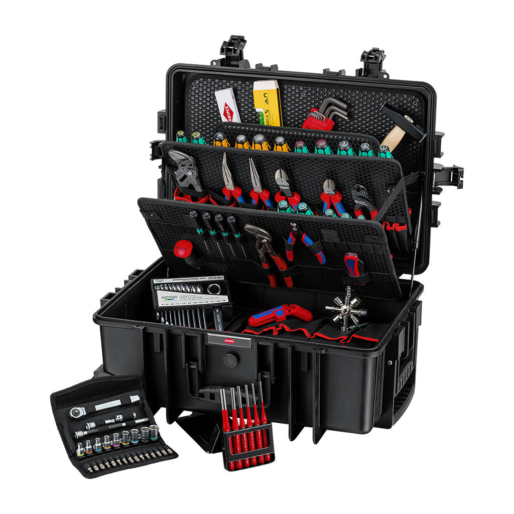 Valigetta portautensili Knipex "Robust45 Move" per meccanica / 82 pezzi