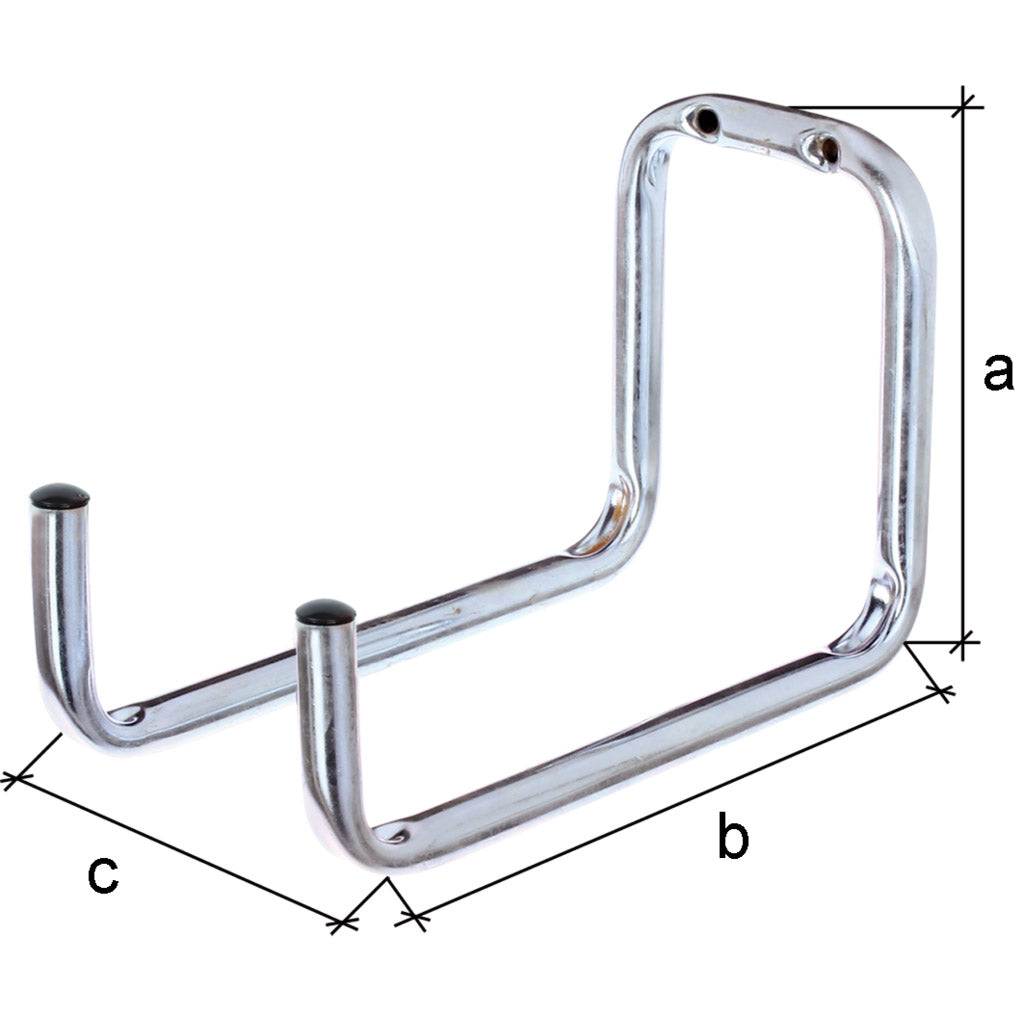 Wall hook double angled