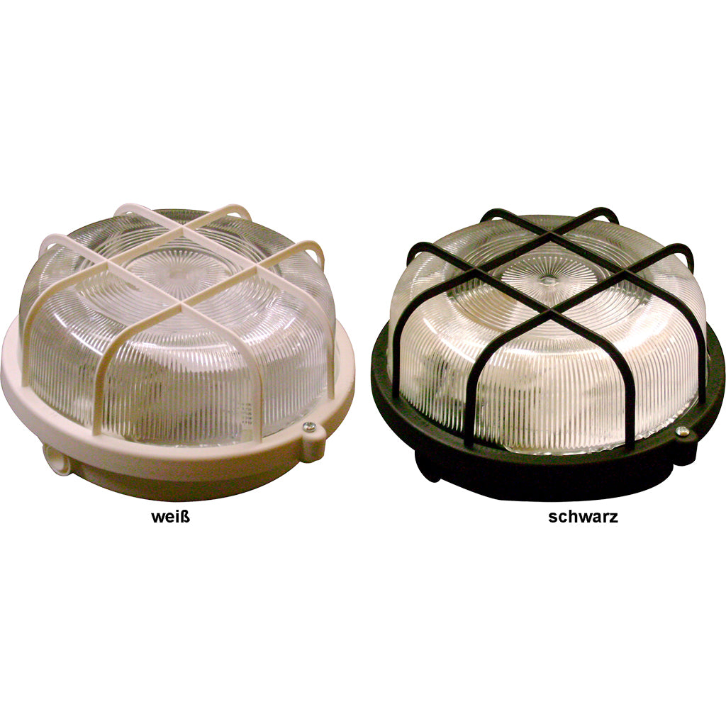LED wall and ceiling light Basic Round / with protective basket