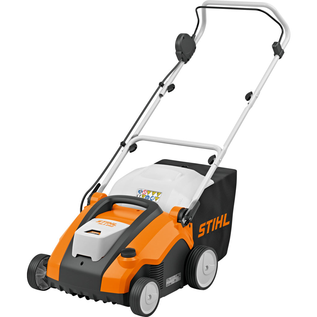 Stihl cordless scarifier RLA 240 (lawn aerator) with harrow roller