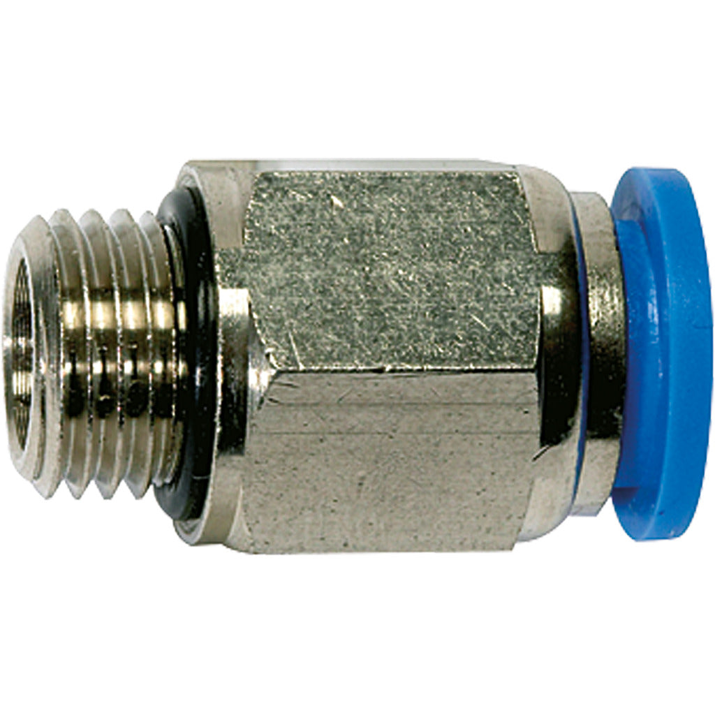 Straight push-in fitting "Blue Series" / cylindrical external thread