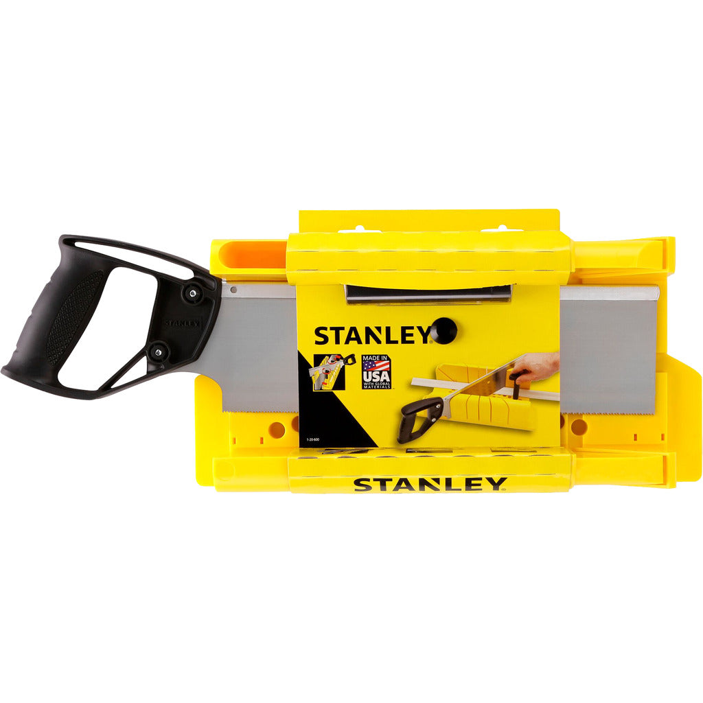 Plastic miter box with back saw