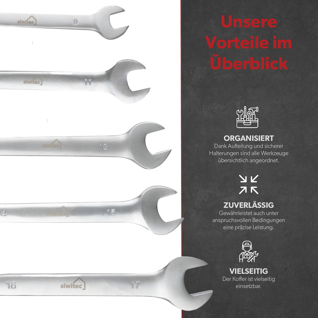 Siwitec tool case / tool CRV / filled / 95 pieces
