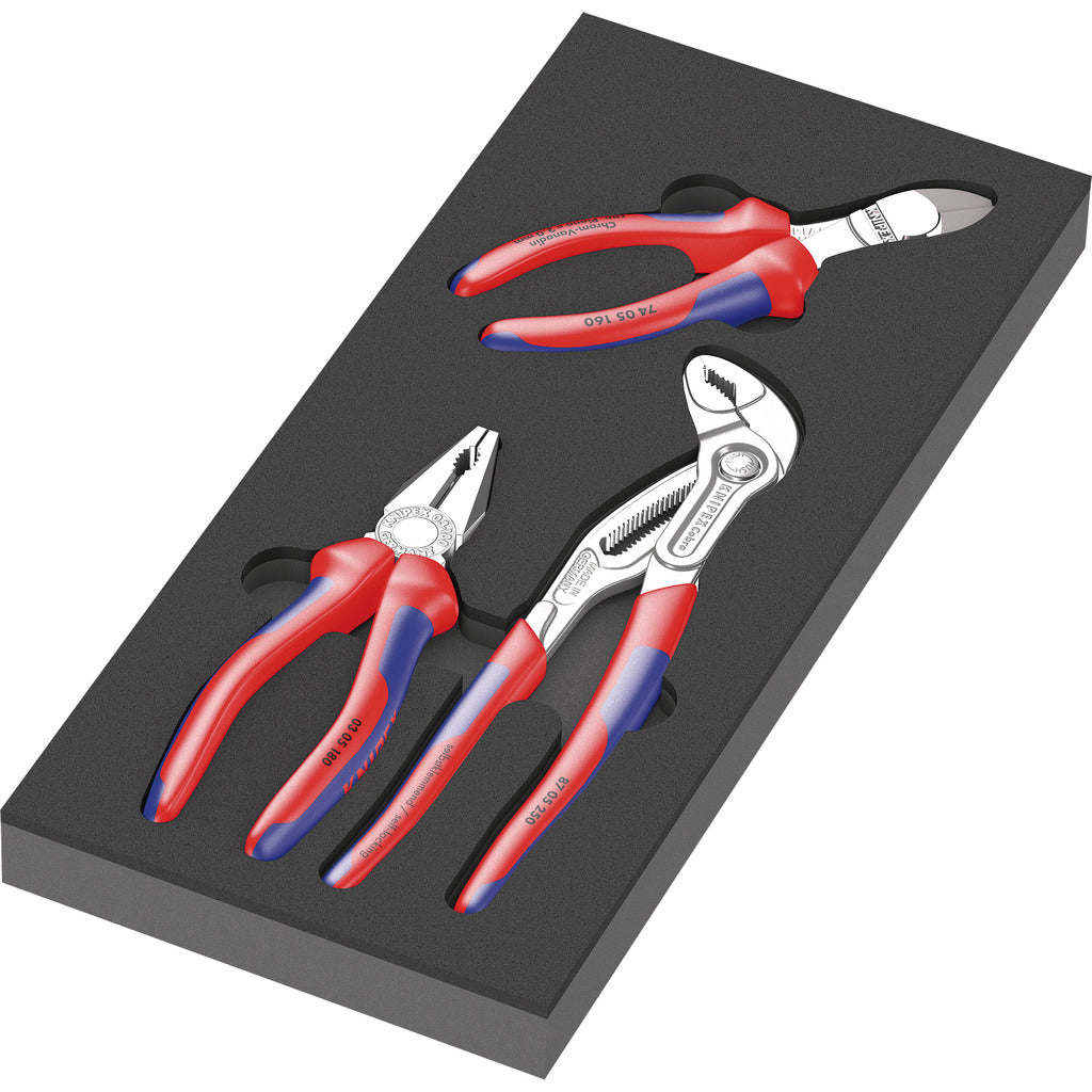 Pliers Set 1 9780 / 3-piece / with foam insert