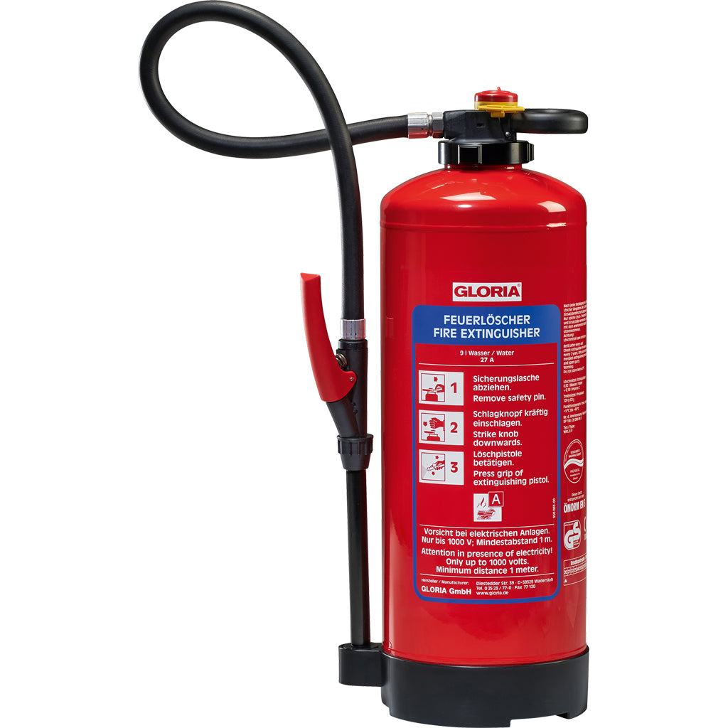 Water-rechargeable fire extinguisher with cool-down effect WKL 9 PRO