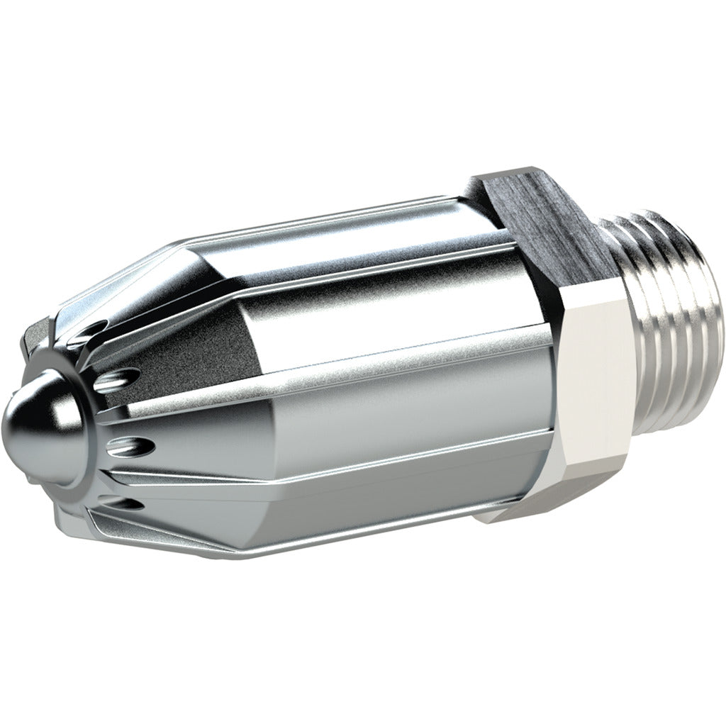Low-noise round nozzle / M12 x 1.25