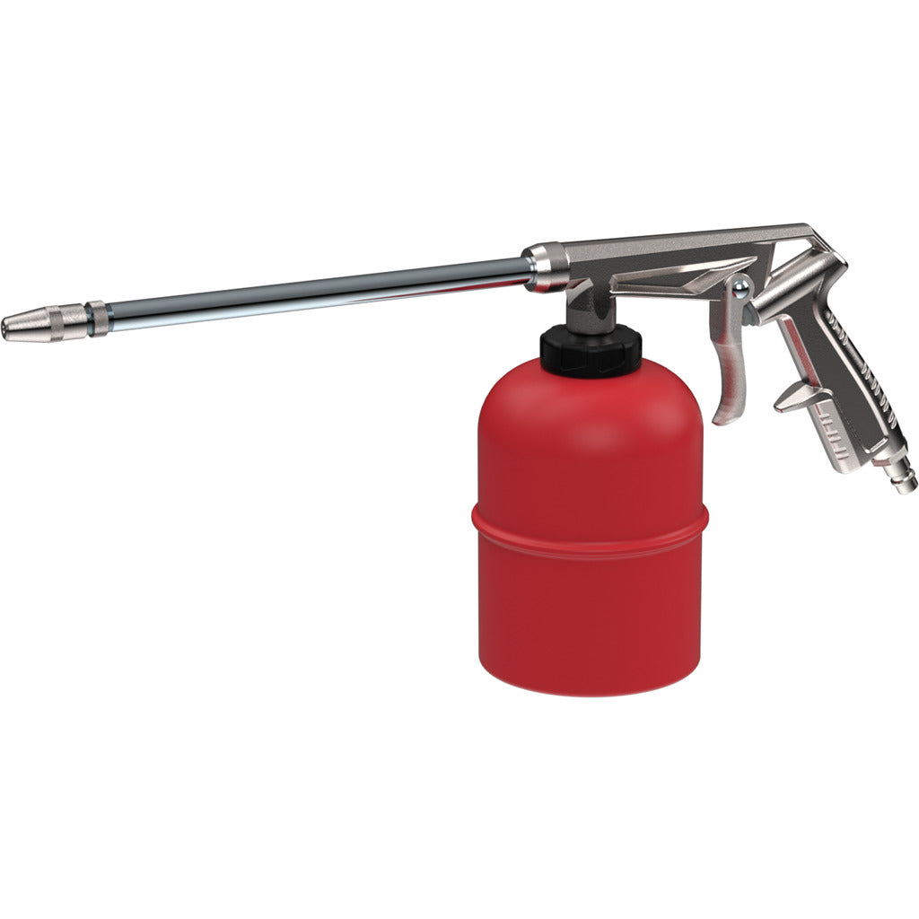 Spray gun, straight spray tube