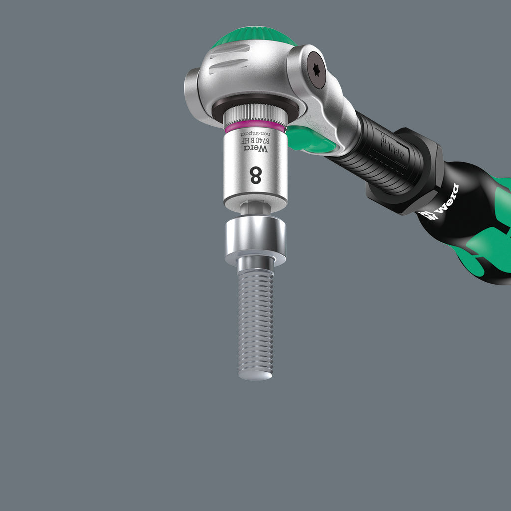 Set di bussole Zyklop, esagono incassato, Belt B, 2 / 8 pezzi / funzione di ritegno, 3/8", metrico