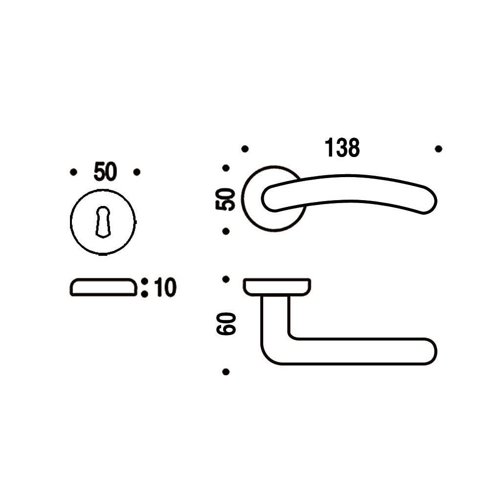 Handle set model Sirio